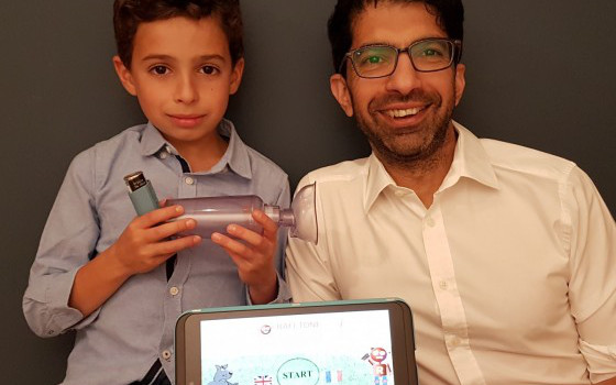 Tariq Aslam, an eye doctor, invented Rafi-tone after his son Rafi suffered with breathing problems